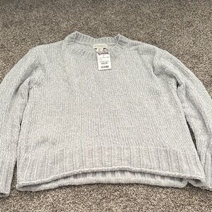 Cynthia Rowley Light Gray Crew Neck Sweater
